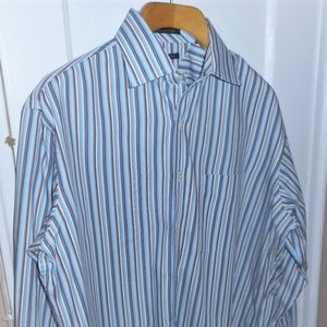 TOMMY HILFIGER STRIPED DRESS SHIRT 16.5 LARGE